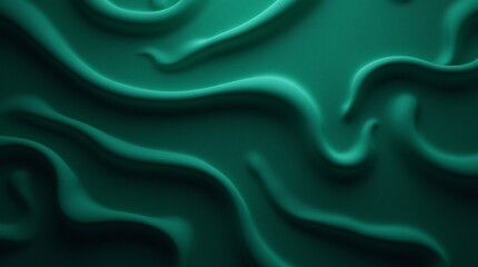 Obraz premium Black dark teal jade emerald sea aventurine green abstract background. Silk satin fabric. Glitter shimmer. Color gradient. Line stripe wave shadow. Drapery curtain. Luxury elegant subtle. Blank design