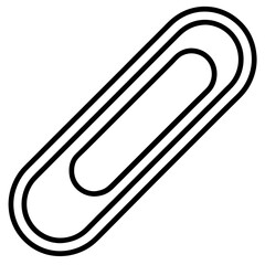 Abstract Paperclip Line Sketch