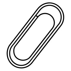 Abstract Paperclip Line Sketch