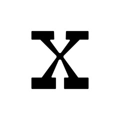 Letter X logo. Icon design. Template elements - vector sign symbol