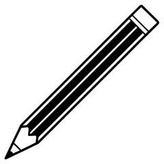 Dynamic pencil Line Art Vector Creativity