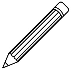 Dynamic pencil Line Art Vector Creativity