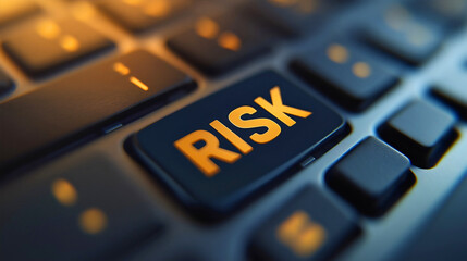 Business risk management and safety assessment concept, financial security strategy analysis, corporate hazard prevention planning design