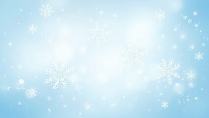 Enchanting Winter Background with Snowflakes, Frosty Trees, and Cozy Christmas Lights – Perfect for Holiday Themes and Festive Designs