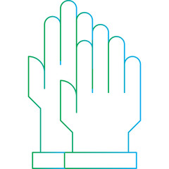 Gloves icon single vector illustration