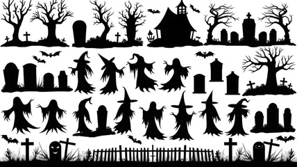 Halloween silhouette icon 