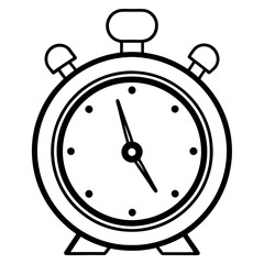 Elegant Exam Timer in Line Art Style