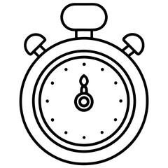 Elegant Exam Timer in Line Art Style