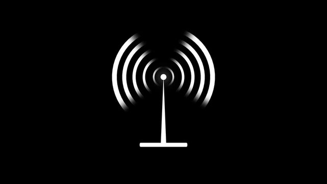 Wi-fi wireless internet network net connection icon logo wi-fi . technology wireless signal icon .