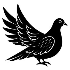 Dove Silhouette vector silhouette