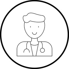 Doctor icon single vector illustration