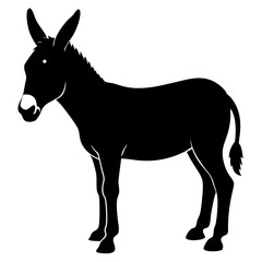 Donkey Silhouette vector silhouette