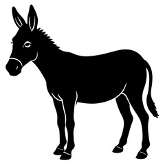 Donkey Silhouette vector silhouette