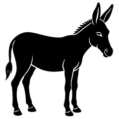 Donkey Silhouette vector silhouette