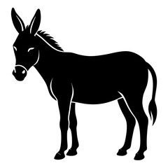 Donkey Silhouette vector silhouette