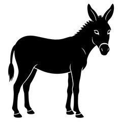 Donkey Silhouette vector silhouette