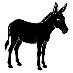 Donkey Silhouette vector silhouette