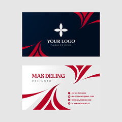 Modern professional business card vector design