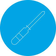Screwdriver icon single vector illustration