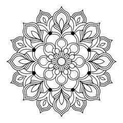  mandala abstract floral background