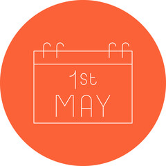 Calendar icon single vector illustration