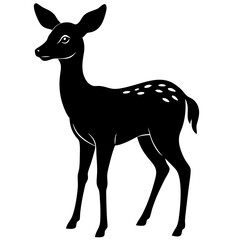 Doe Silhouette vector silhouette