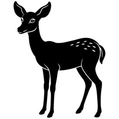 Doe Silhouette vector silhouette