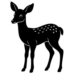Doe Silhouette vector silhouette