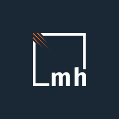 initial monogram logo with square style design.
