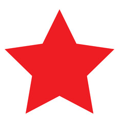 Star icon with rounded edges isolated.
