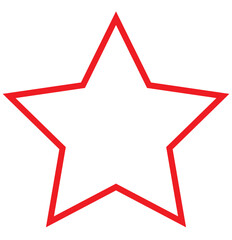 Star icon with rounded edges isolated.