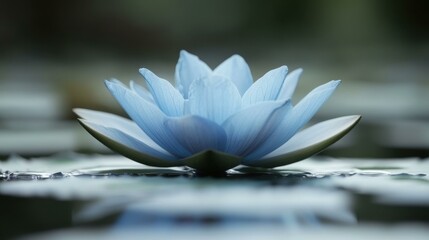 Nature-inspired blue hues Blue lotus symbolizes purity