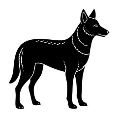 Dingo Silhouette vector silhouette