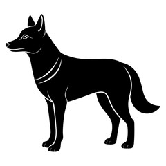 Dingo Silhouette vector silhouette