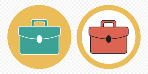 Briefcase icon vector. suitcase icon. luggage symbol. eps 10.