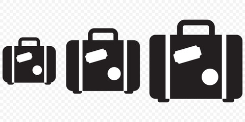 Briefcase icon vector. suitcase icon. luggage symbol. eps 10.