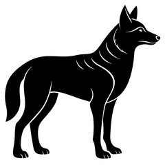 Dingo Silhouette vector silhouette