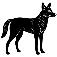 Dingo Silhouette vector silhouette