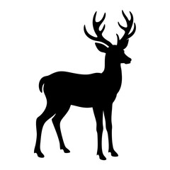 Obraz premium Deer Silhouette vector silhouette
