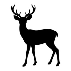 Obraz premium Deer Silhouette vector silhouette