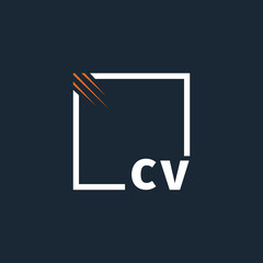 initial monogram logo with square style design.