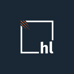 initial monogram logo with square style design.