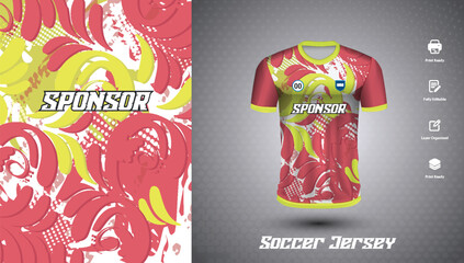 Soccer jersey design for sublimation or sports t shirt design for cricket