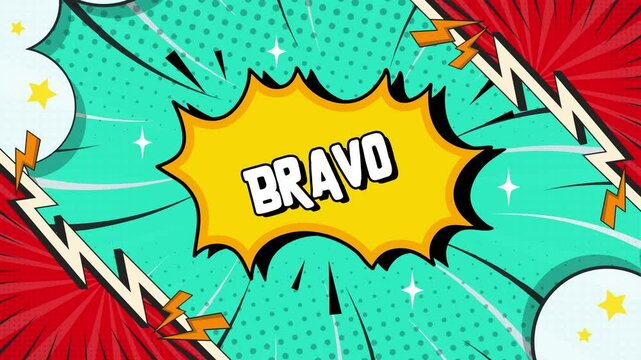 Bravo Comic Text Effects for Fun Videos animated cartoon style typography