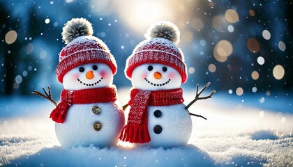 Snowman Couple