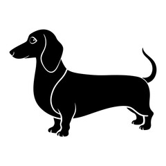 Dachshund Silhouette vector silhouette