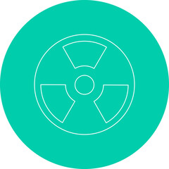 Hazard icon single vector illustration