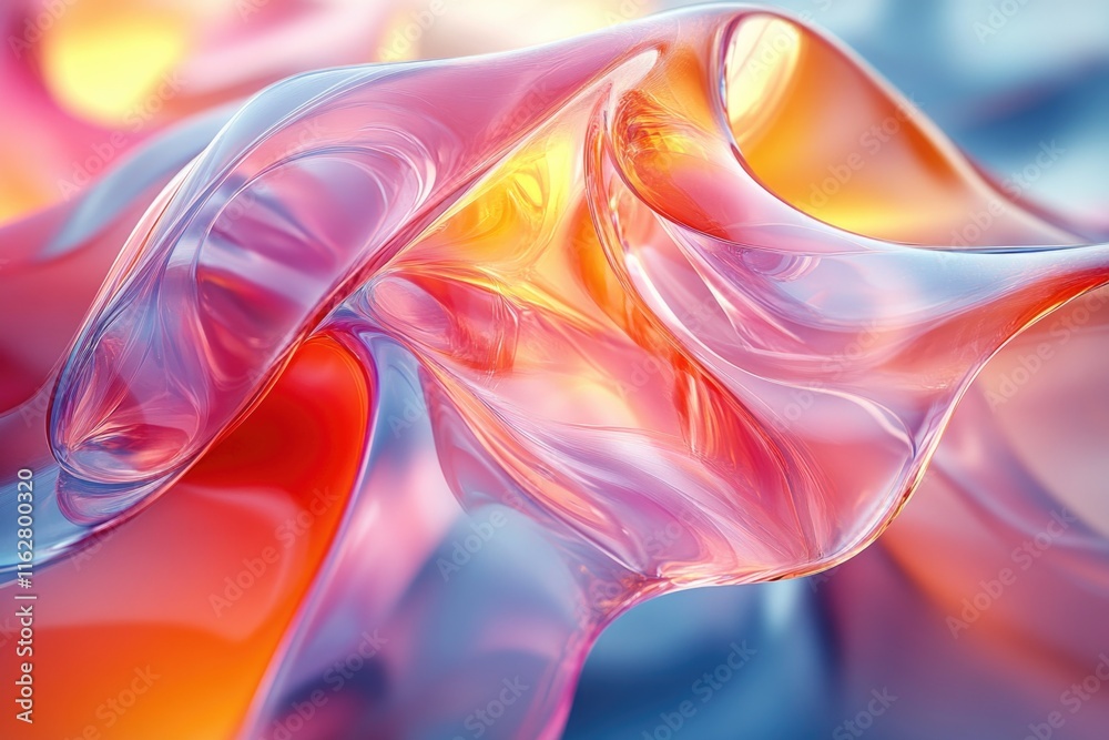 Poster A close-up view of a glass object sitting on a table, ideal for use in still life photography or product display