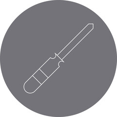 Screwdriver icon single vector illustration