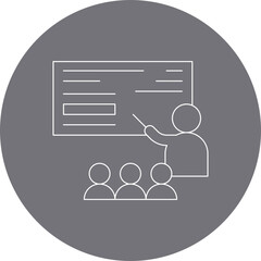 Teaching icon single vector illustration